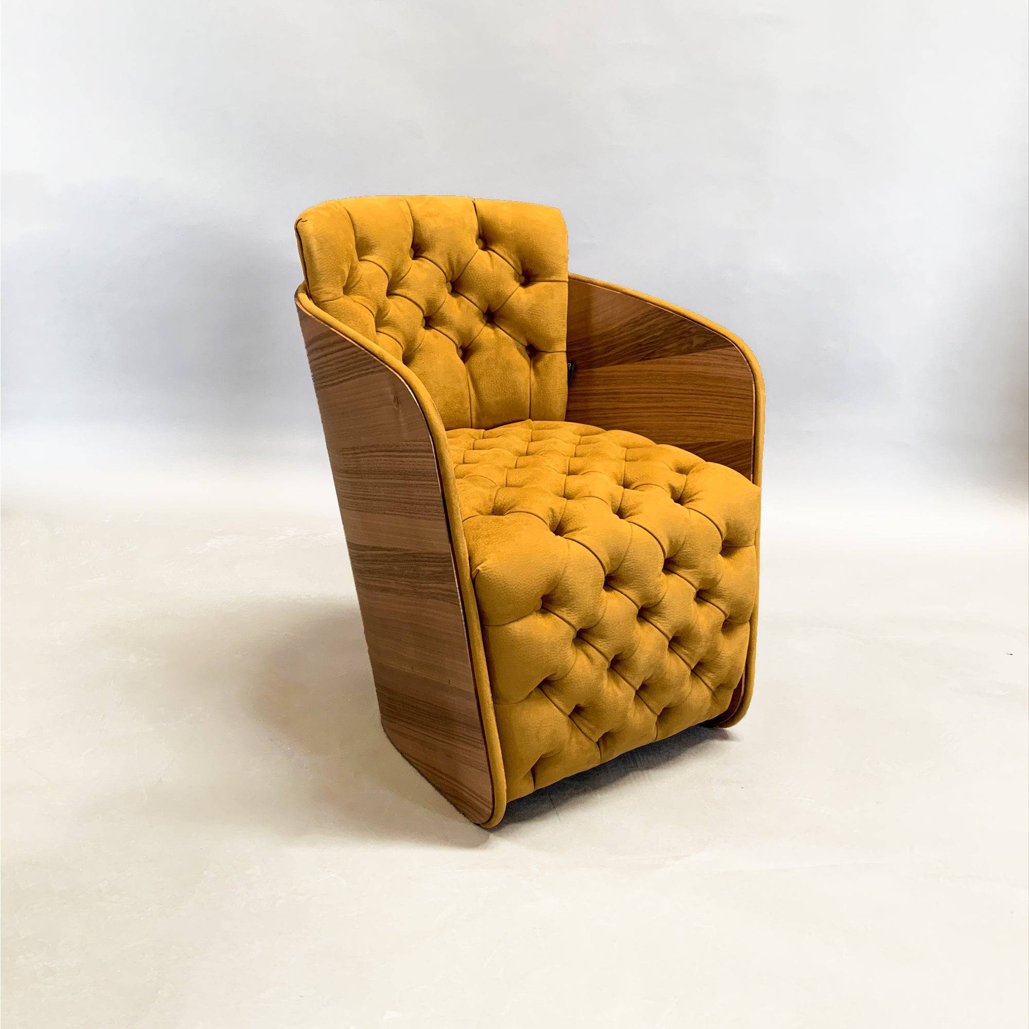 Mustard accent online chair