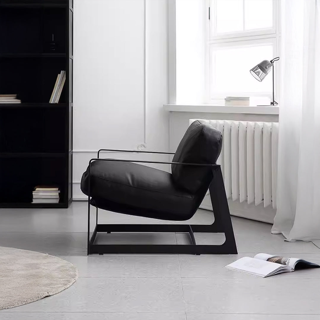 Lille Lounge Chair LC008-Black -  Lounge Chairs - ebarza Furniture UAE | Shop Modern Furniture in Abu Dhabi & Dubai - مفروشات ايبازرا في الامارات | تسوق اثاث عصري وديكورات مميزة في دبي وابوظبي