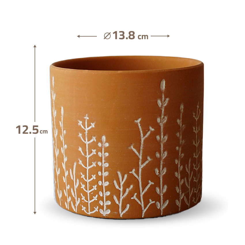 Leafy Branch Outdoor/Indoor Planter Box TERRACOTTA 8064B-162TE -  Planter Boxes | صندوق زراعي خارجي/داخلي لفرع ورقي - ebarza Furniture UAE | Shop Modern Furniture in Abu Dhabi & Dubai - مفروشات ايبازرا في الامارات | تسوق اثاث عصري وديكورات مميزة في دبي وابوظبي