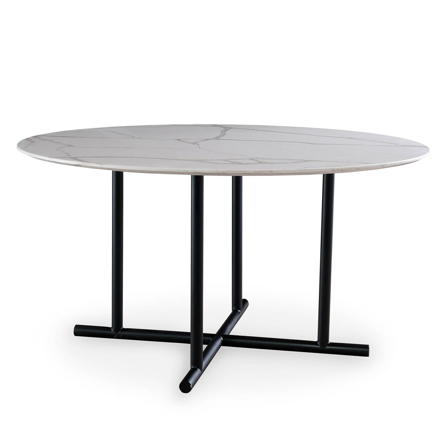 Buy 140 Cm Blackjack Quartz Dining Table Dt002 (R2) | ebarza Modern ...