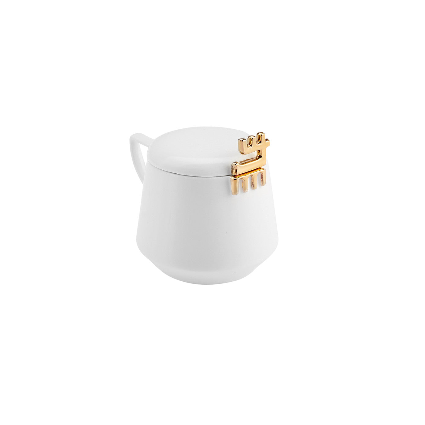 Pre-order 25 Days Delivery - Karaca 50th Year Signature Collection White Mug with Lid 350 ml 153.03.05.0191 -  Mugs - ebarza Furniture UAE | Shop Modern Furniture in Abu Dhabi & Dubai - مفروشات ايبازرا في الامارات | تسوق اثاث عصري وديكورات مميزة في دبي وابوظبي