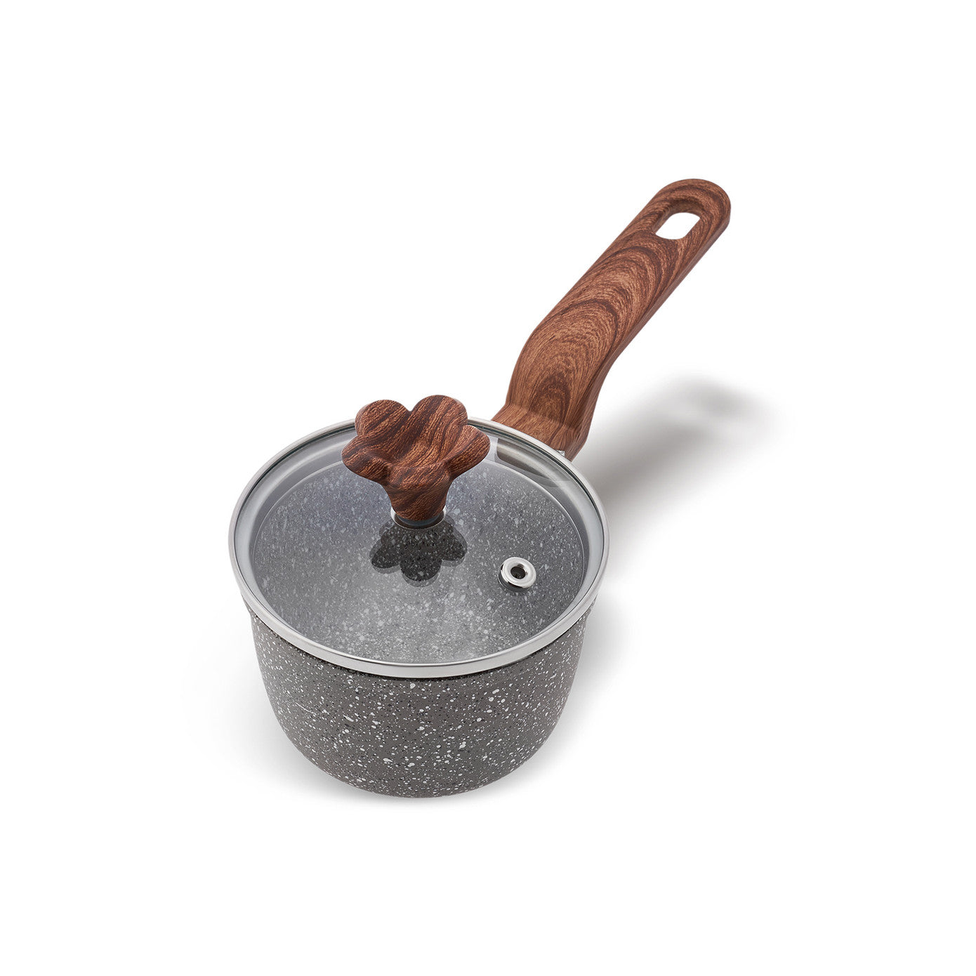 Pre-order 65 Days Delivery - Karaca Dark Silver Biogranite Mini Saucepan 10 cm 153.03.08.0086