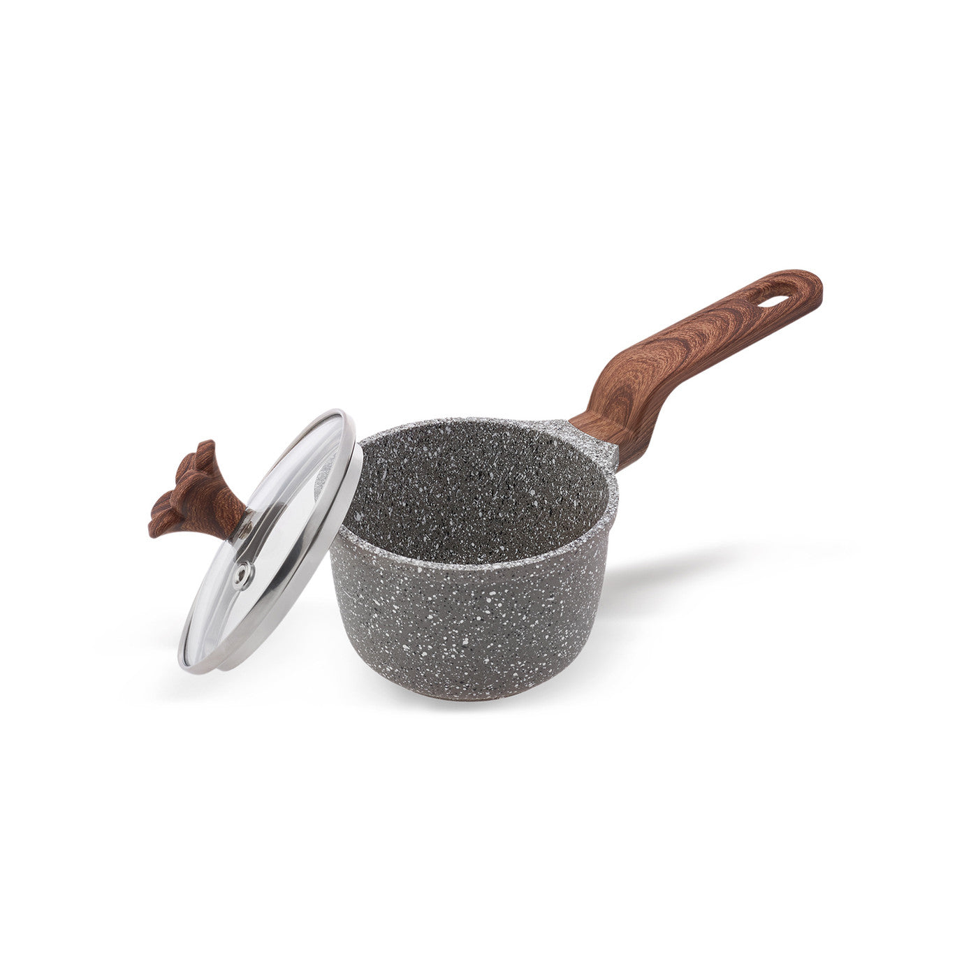 Pre-order 65 Days Delivery - Karaca Dark Silver Biogranite Mini Saucepan 10 cm 153.03.08.0086