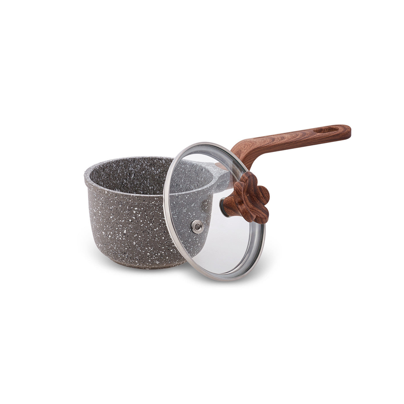 Pre-order 65 Days Delivery - Karaca Dark Silver Biogranite Mini Saucepan 10 cm 153.03.08.0086