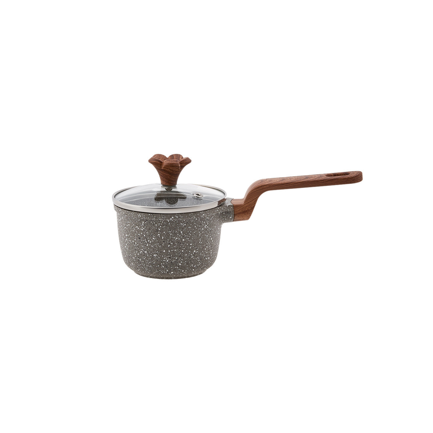 Pre-order 65 Days Delivery - Karaca Dark Silver Biogranite Mini Saucepan 10 cm 153.03.08.0086