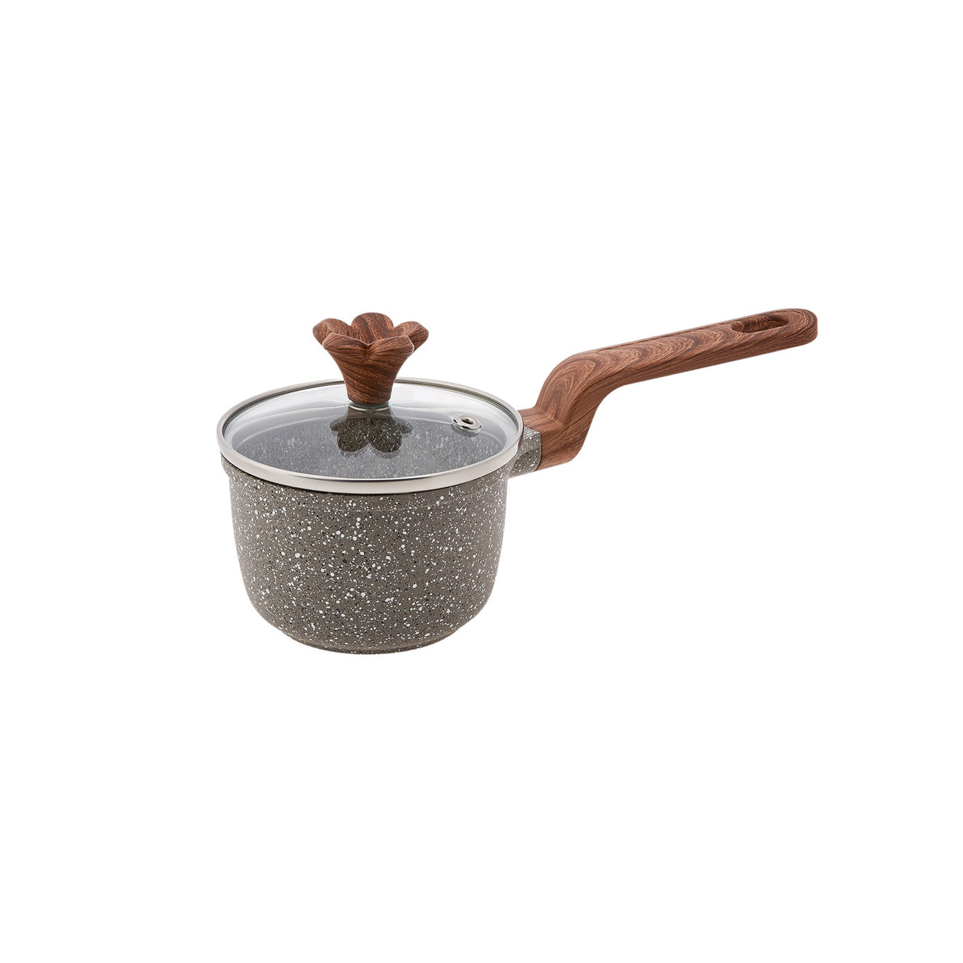 Pre-order 65 Days Delivery - Karaca Dark Silver Biogranite Mini Saucepan 10 cm 153.03.08.0086