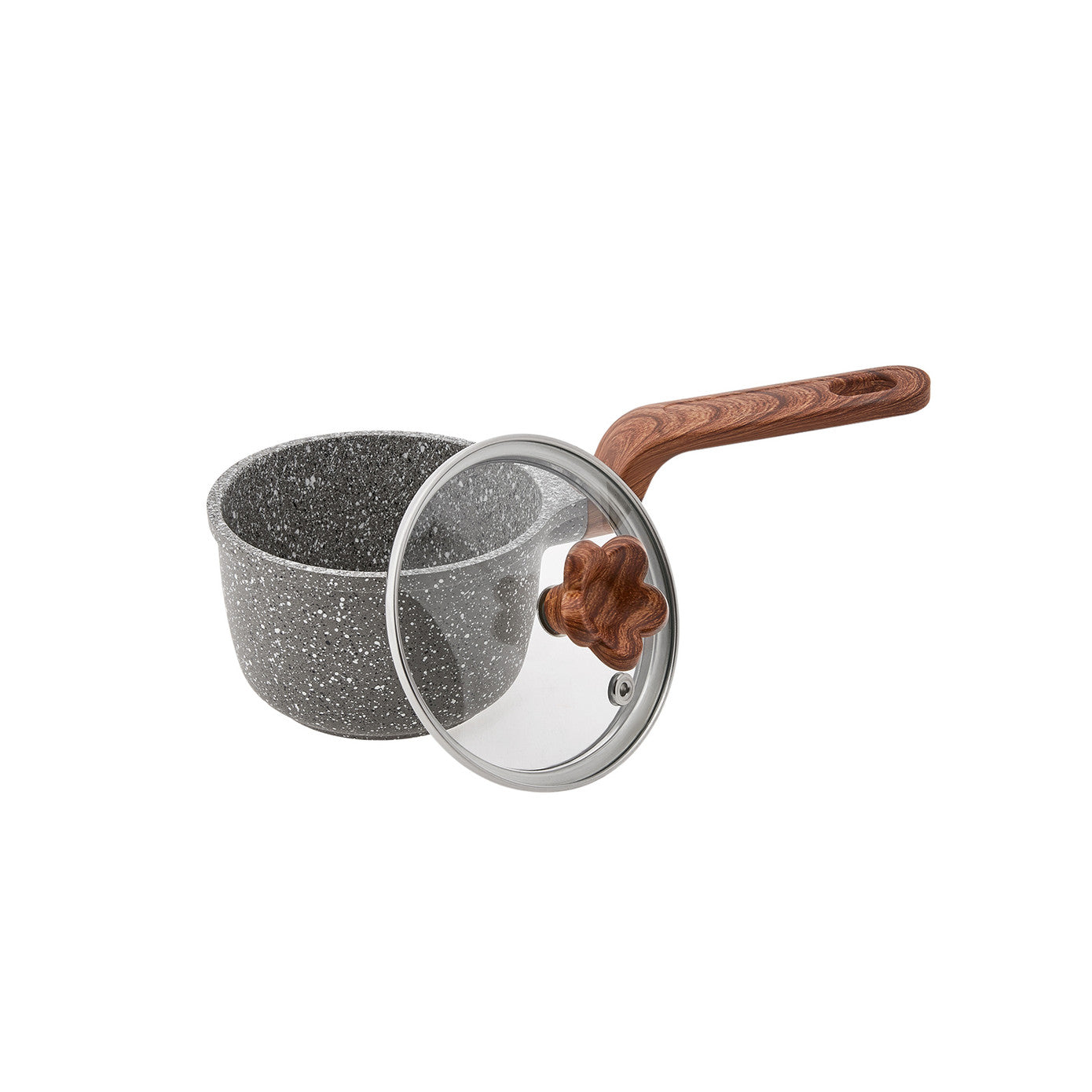 Pre-order 65 Days Delivery - Karaca Dark Silver Biogranite Mini Saucepan 10 cm 153.03.08.0086