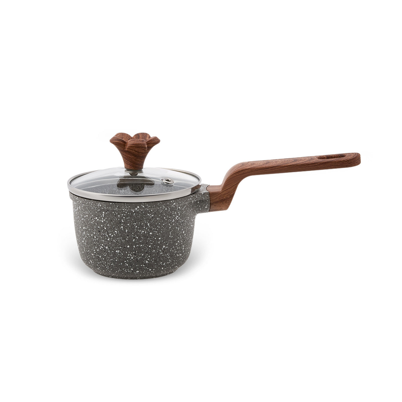 Pre-order 65 Days Delivery - Karaca Dark Silver Biogranite Mini Saucepan 10 cm 153.03.08.0086