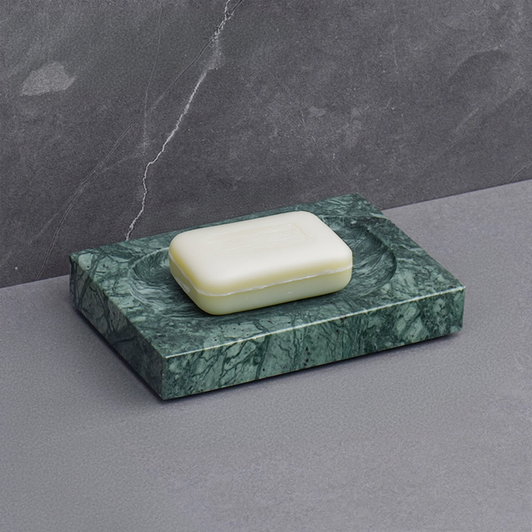 Indian Green Marble Rectangular Soap Dish SBK840-3 -  Bathroom Accessories - ebarza Furniture UAE | Shop Modern Furniture in Abu Dhabi & Dubai - مفروشات ايبازرا في الامارات | تسوق اثاث عصري وديكورات مميزة في دبي وابوظبي