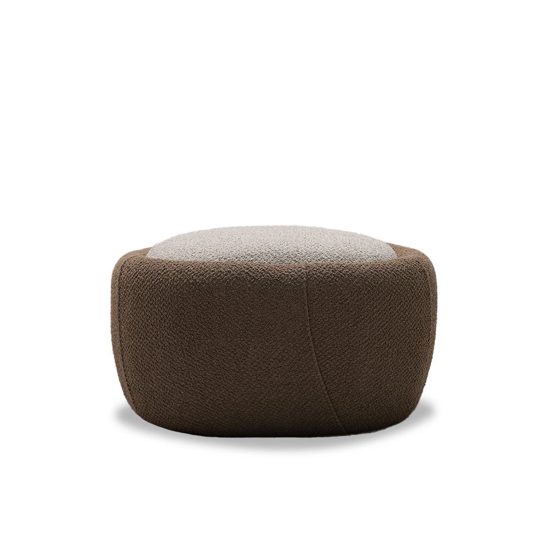 MOLLIS BIG POUF  BER-POUF-BIG/Brown -  Poufs - ebarza Furniture UAE | Shop Modern Furniture in Abu Dhabi & Dubai - مفروشات ايبازرا في الامارات | تسوق اثاث عصري وديكورات مميزة في دبي وابوظبي