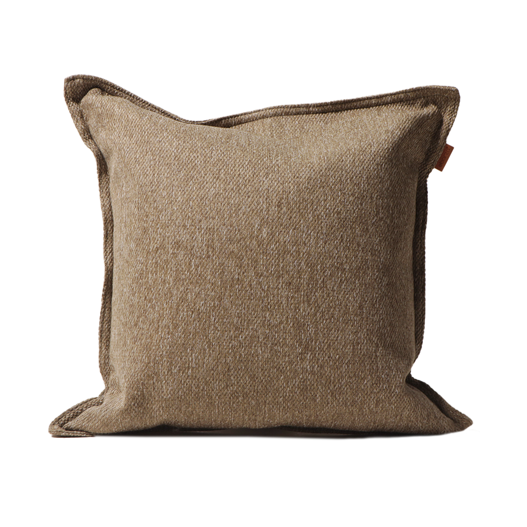 60*60 PILLOW With Zipper  -  Concha182-Brown -  Cushions - ebarza Furniture UAE | Shop Modern Furniture in Abu Dhabi & Dubai - مفروشات ايبازرا في الامارات | تسوق اثاث عصري وديكورات مميزة في دبي وابوظبي