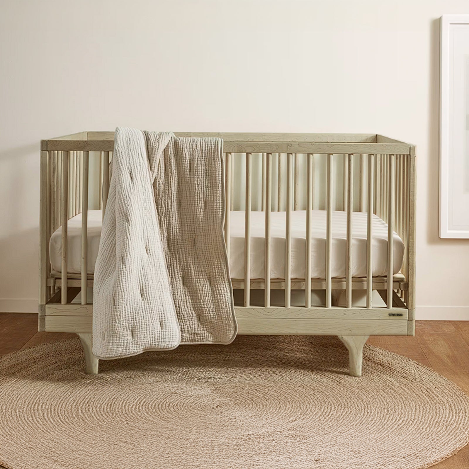 Baby Crib Et-Y005-N -  Cribs - ebarza Furniture UAE | Shop Modern Furniture in Abu Dhabi & Dubai - مفروشات ايبازرا في الامارات | تسوق اثاث عصري وديكورات مميزة في دبي وابوظبي