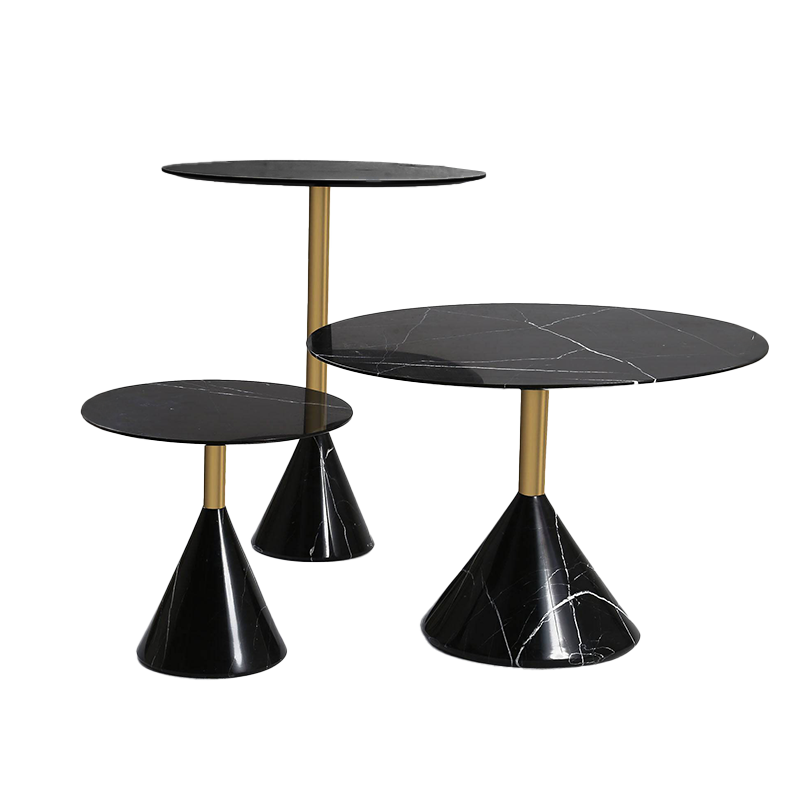 Madrid Natural Marble Bar Table St8644-60B-Bk -  Bar Tables - ebarza Furniture UAE | Shop Modern Furniture in Abu Dhabi & Dubai - مفروشات ايبازرا في الامارات | تسوق اثاث عصري وديكورات مميزة في دبي وابوظبي