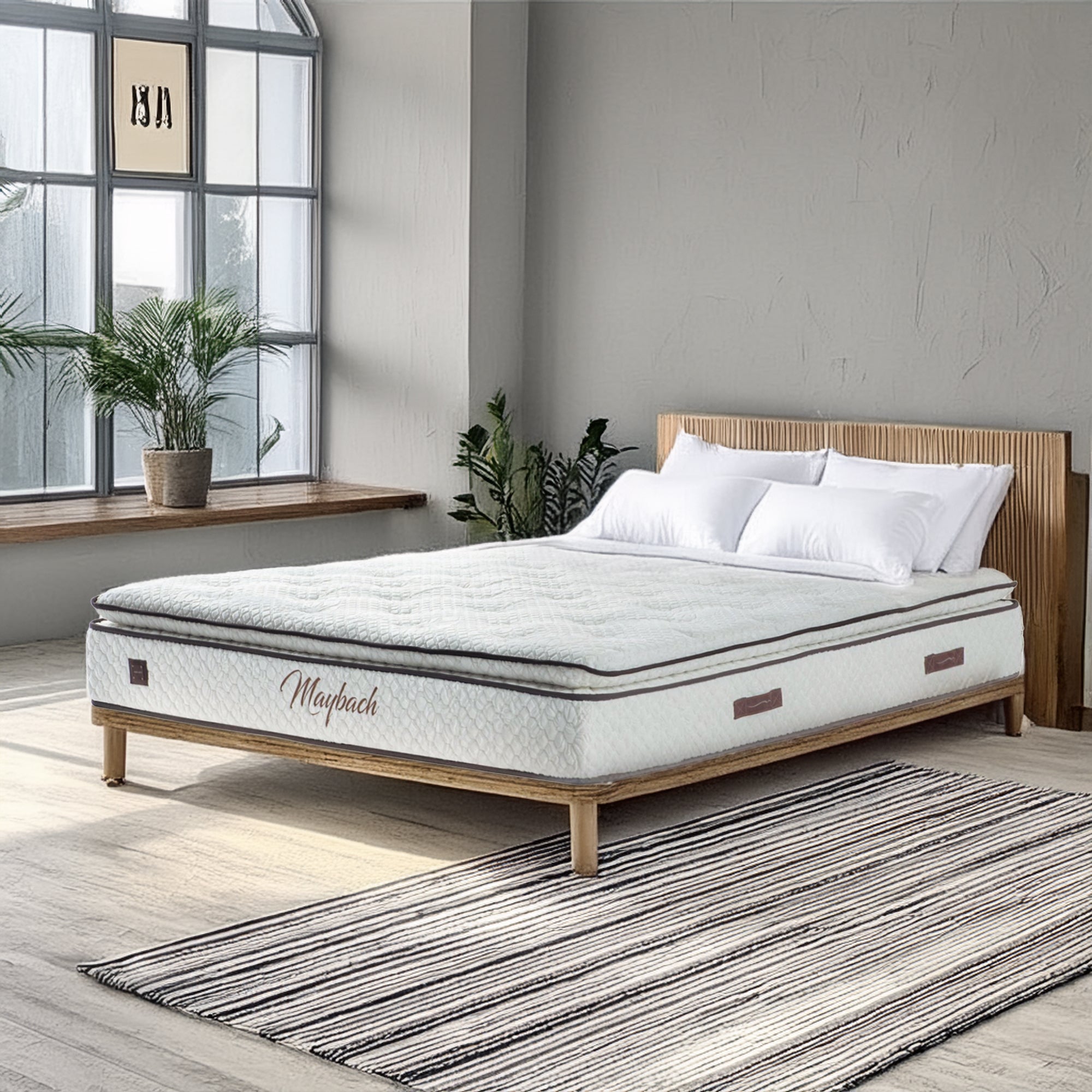 160X200 Cm Queen Size Maybach  Mattress IDVNI-MB160x200 -  Mattresses - ebarza Furniture UAE | Shop Modern Furniture in Abu Dhabi & Dubai - مفروشات ايبازرا في الامارات | تسوق اثاث عصري وديكورات مميزة في دبي وابوظبي