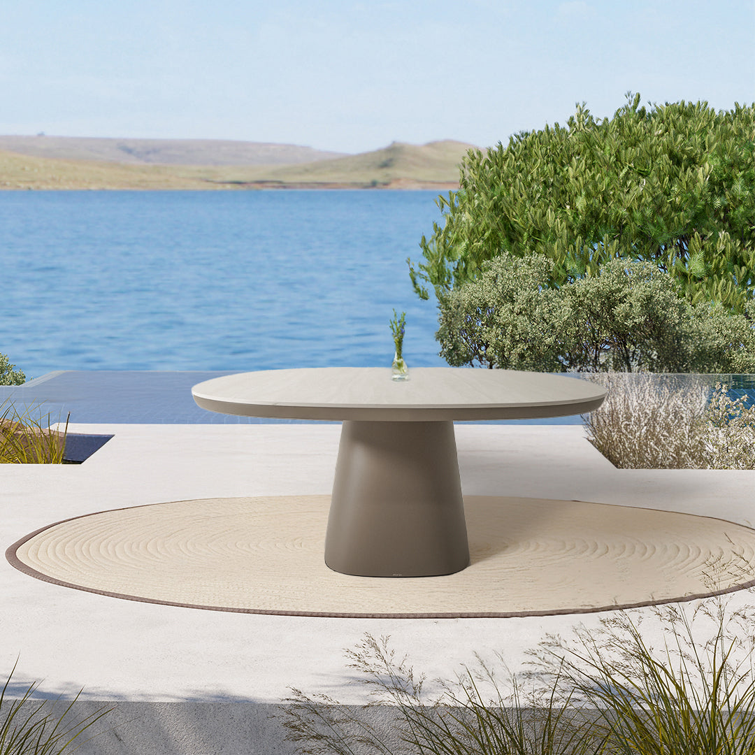 CAYENNE DINING TABLE W/CERAMIC TOP AM9030N47CER+AL5540H37ALU