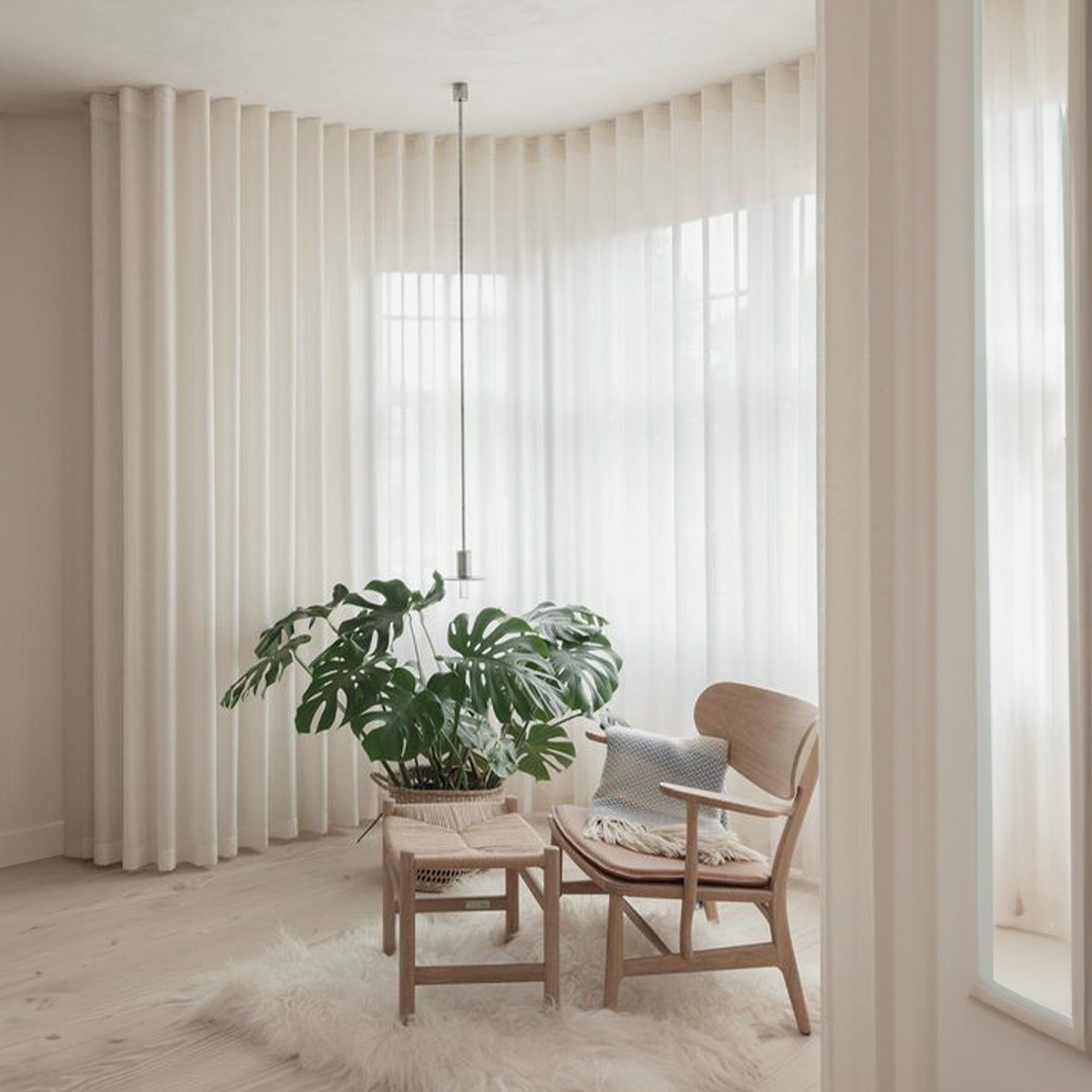 Elegant MARINA Window Curtain Fabric QX154 MARINA Crema -  Curtains & Drapes | ستارة نافذة أنيقة - ebarza Furniture UAE | Shop Modern Furniture in Abu Dhabi & Dubai - مفروشات ايبازرا في الامارات | تسوق اثاث عصري وديكورات مميزة في دبي وابوظبي