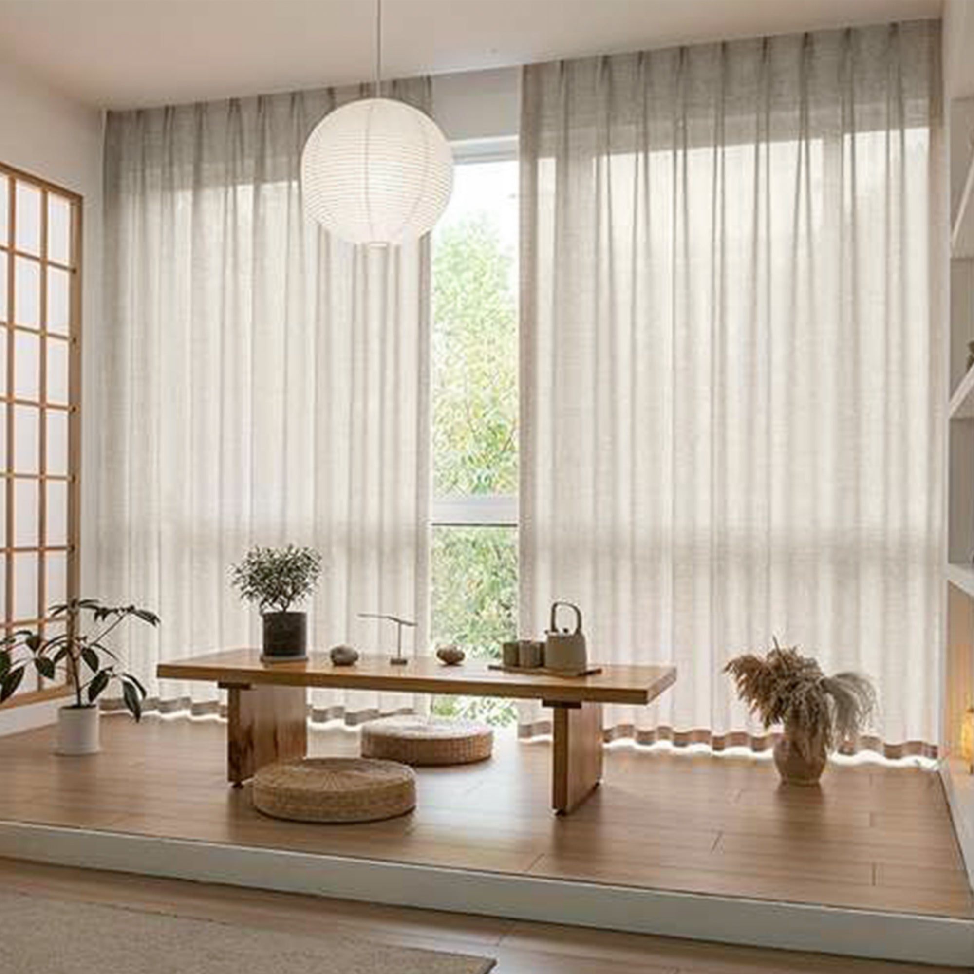 Elegant ILANA Window Curtain Fabric QX154 ILANA Lino -  Curtains & Drapes | ستارة نافذة أنيقة - ebarza Furniture UAE | Shop Modern Furniture in Abu Dhabi & Dubai - مفروشات ايبازرا في الامارات | تسوق اثاث عصري وديكورات مميزة في دبي وابوظبي