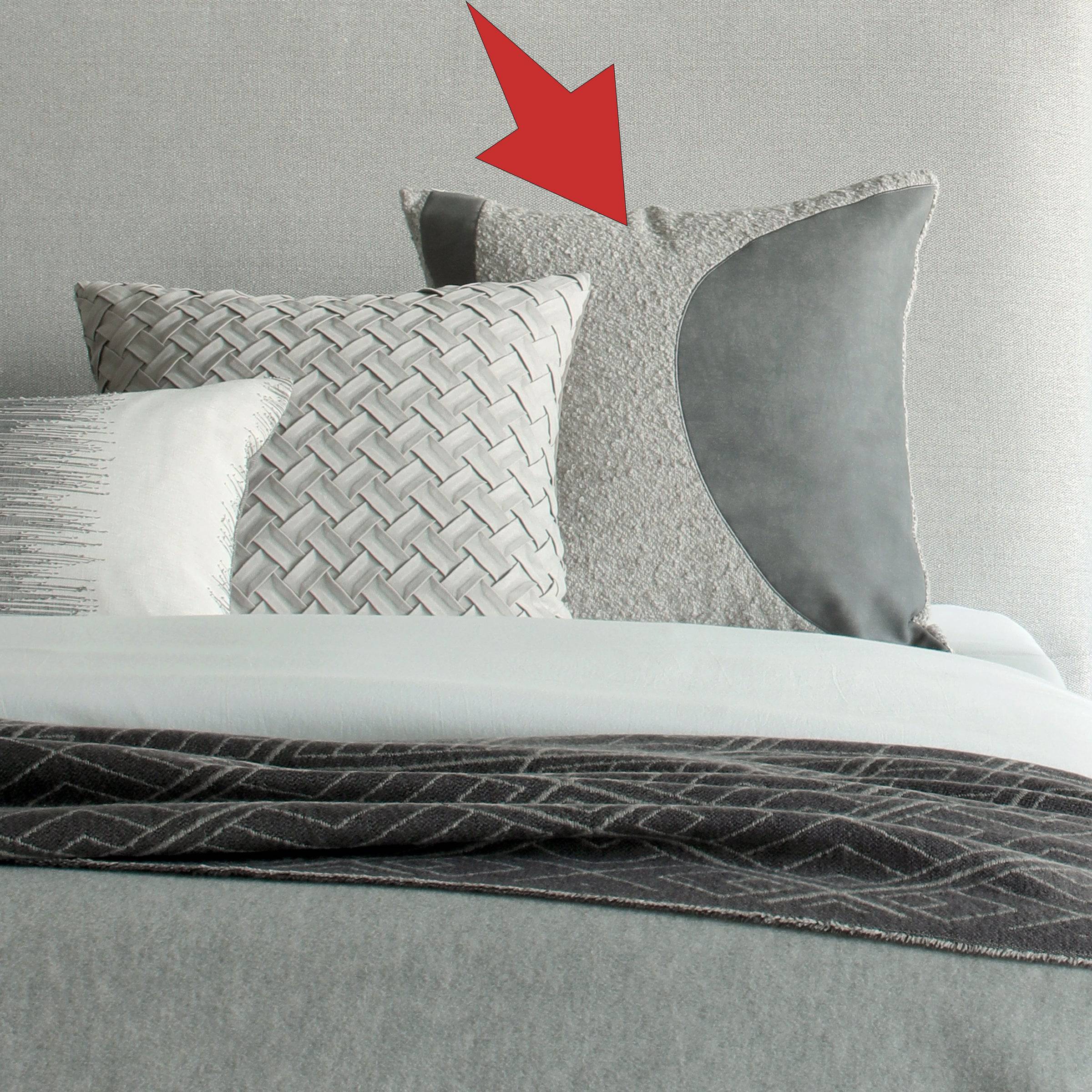 Silver bed sale cushions