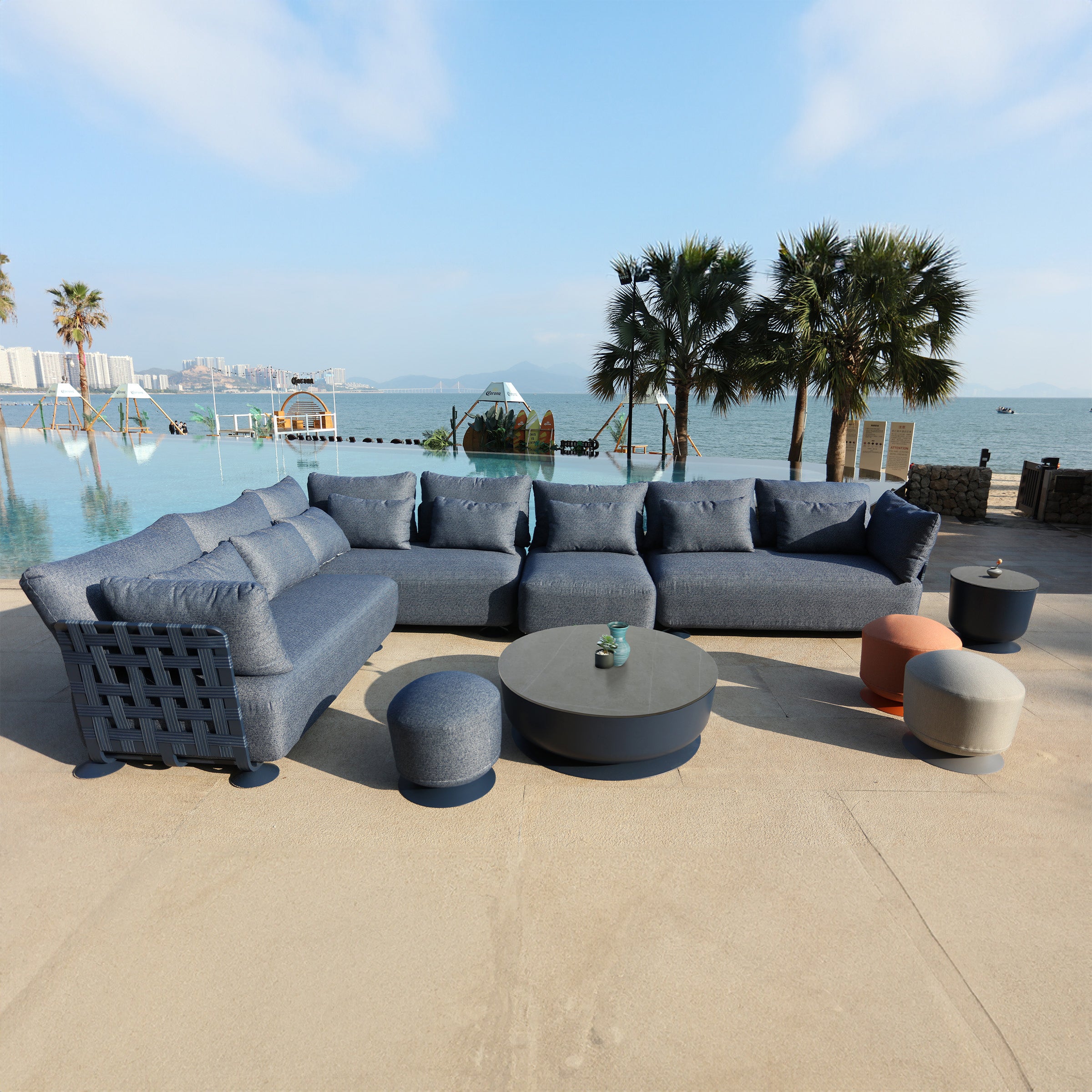 Penguin Outdoor Coffee Table MYX-CT00B -  Outdoor Tables - ebarza Furniture UAE | Shop Modern Furniture in Abu Dhabi & Dubai - مفروشات ايبازرا في الامارات | تسوق اثاث عصري وديكورات مميزة في دبي وابوظبي