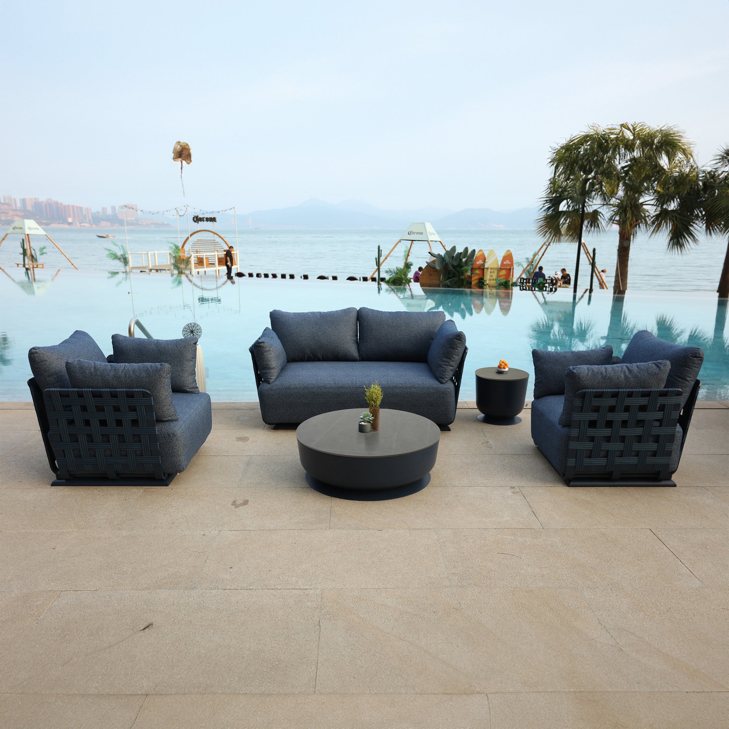 Penguin Outdoor Coffee Table MYX-CT00B -  Outdoor Tables - ebarza Furniture UAE | Shop Modern Furniture in Abu Dhabi & Dubai - مفروشات ايبازرا في الامارات | تسوق اثاث عصري وديكورات مميزة في دبي وابوظبي