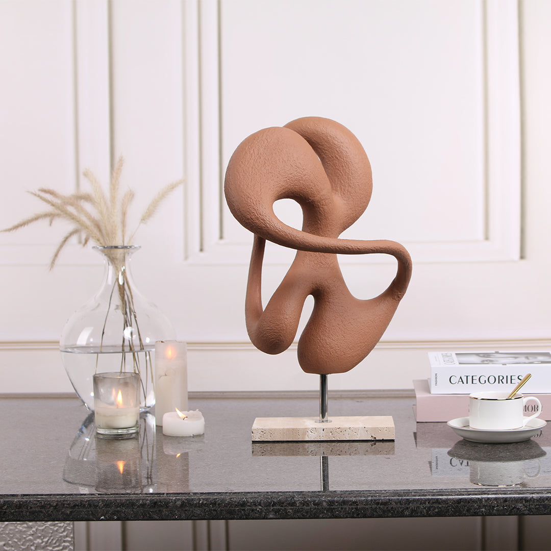 Abstract Sculpture KA3099A -  Home Decor Figurines - ebarza Furniture UAE | Shop Modern Furniture in Abu Dhabi & Dubai - مفروشات ايبازرا في الامارات | تسوق اثاث عصري وديكورات مميزة في دبي وابوظبي