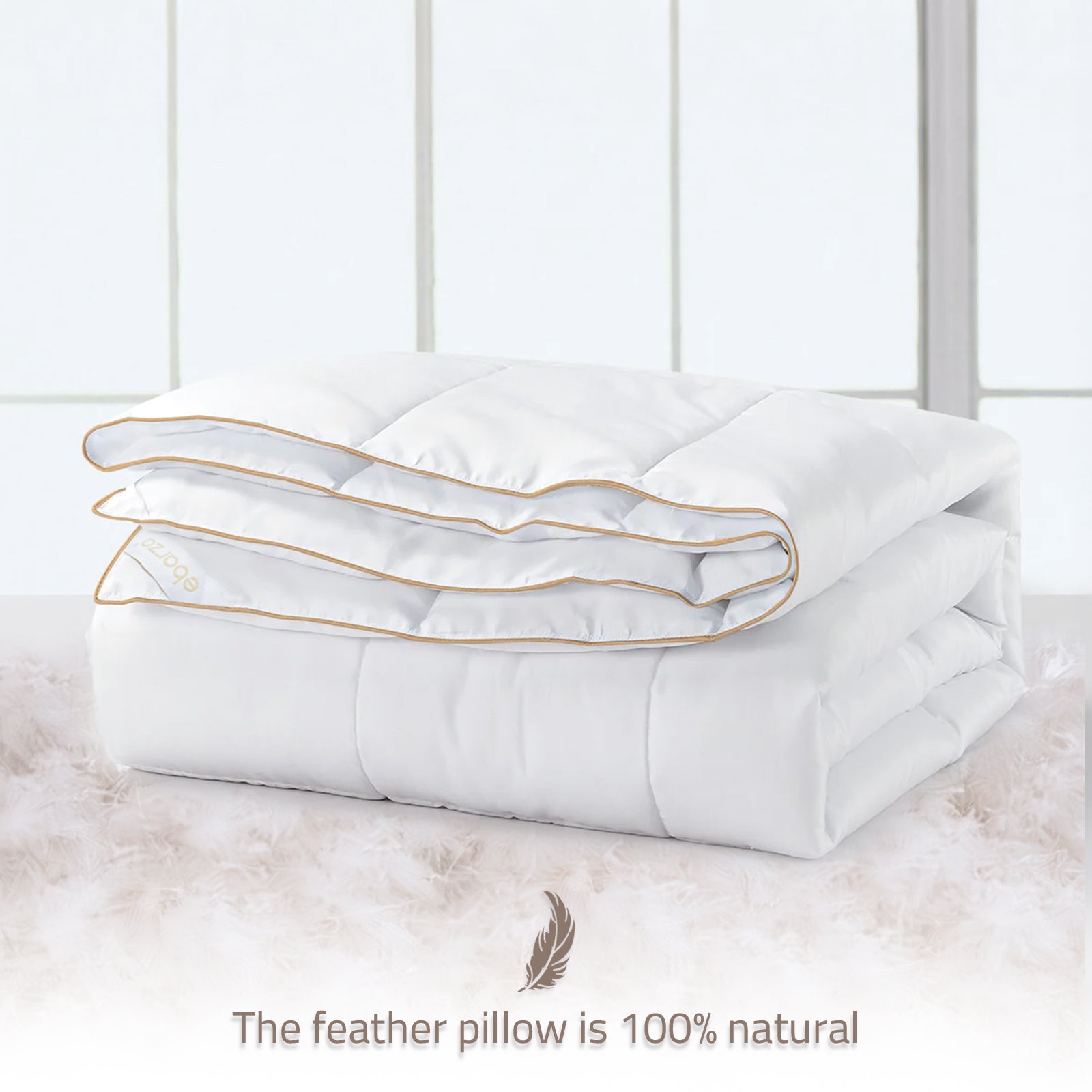 160X220 Down  Feather  Quilt  020205483 -  Bedding - ebarza Furniture UAE | Shop Modern Furniture in Abu Dhabi & Dubai - مفروشات ايبازرا في الامارات | تسوق اثاث عصري وديكورات مميزة في دبي وابوظبي