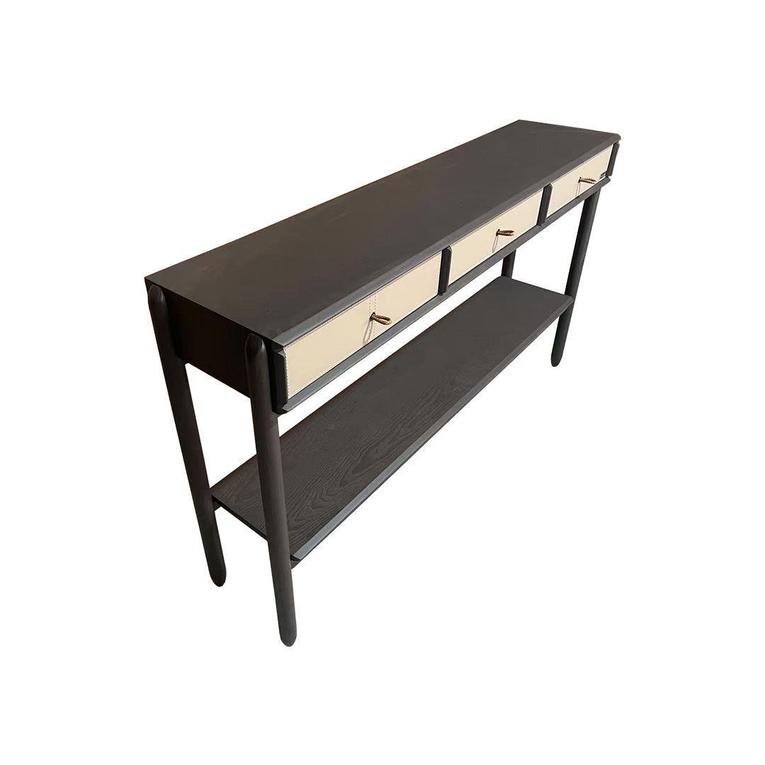 Albus Saddle Leather Console/Cabinet JK-X03 -  Consoles - ebarza Furniture UAE | Shop Modern Furniture in Abu Dhabi & Dubai - مفروشات ايبازرا في الامارات | تسوق اثاث عصري وديكورات مميزة في دبي وابوظبي