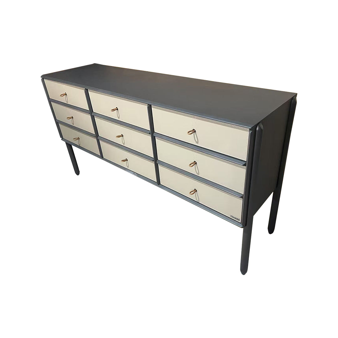 Albus Saddle Leather Sideboard JK-G31 -  Sideboards - ebarza Furniture UAE | Shop Modern Furniture in Abu Dhabi & Dubai - مفروشات ايبازرا في الامارات | تسوق اثاث عصري وديكورات مميزة في دبي وابوظبي