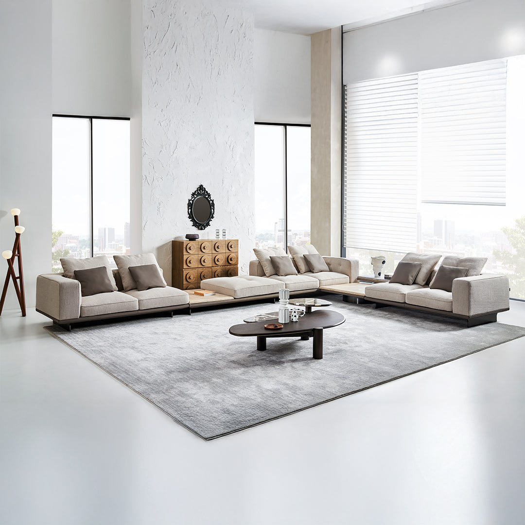 Avenor 2 seater Modular Sofa with left armrest A-SF091 -  Sofas - ebarza Furniture UAE | Shop Modern Furniture in Abu Dhabi & Dubai - مفروشات ايبازرا في الامارات | تسوق اثاث عصري وديكورات مميزة في دبي وابوظبي