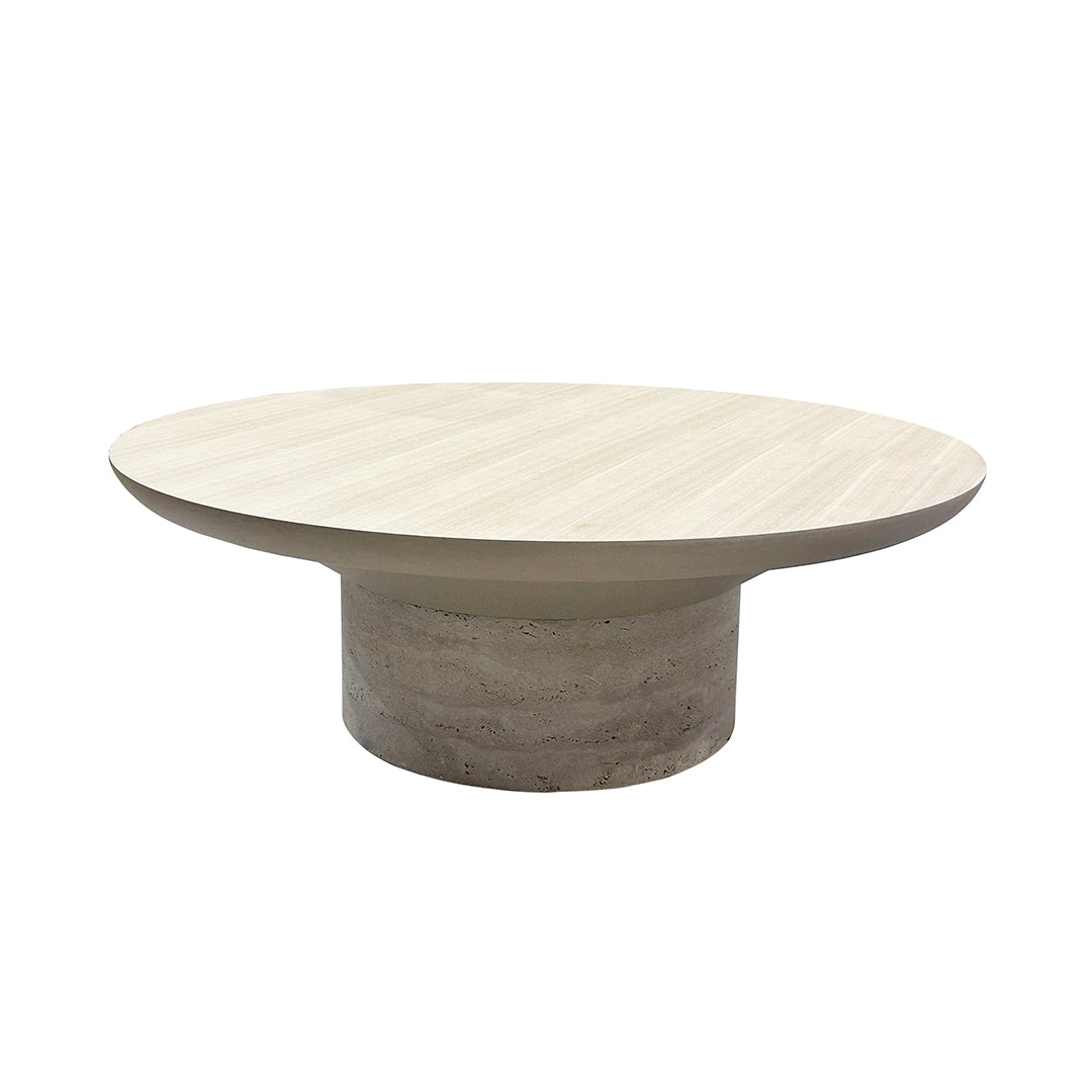 Bordeaux Travertine Coffee Table - EB02CT -  Coffee tables - ebarza Furniture UAE | Shop Modern Furniture in Abu Dhabi & Dubai - مفروشات ايبازرا في الامارات | تسوق اثاث عصري وديكورات مميزة في دبي وابوظبي