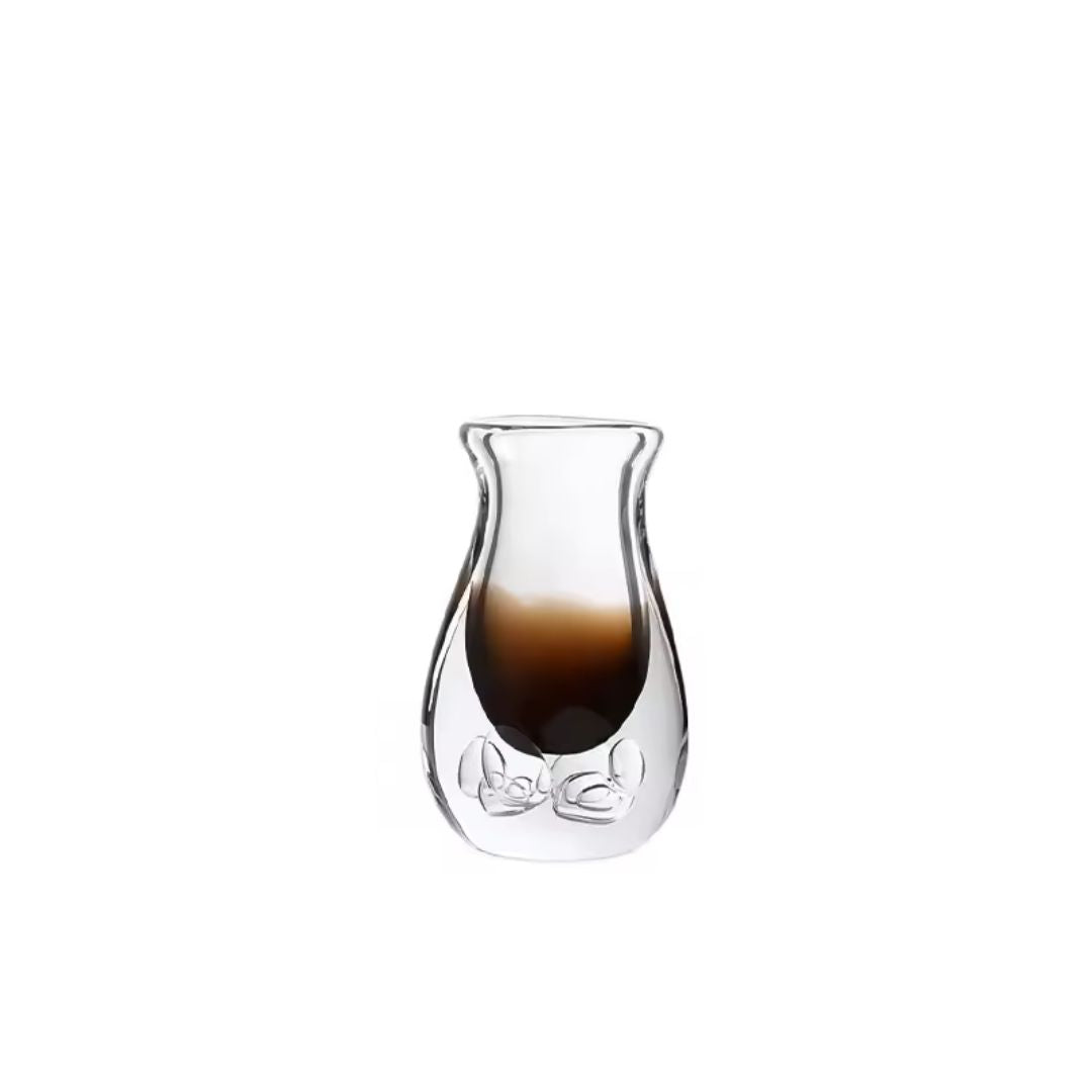 Bubble Thick Vase Brown Short FB-E24034B -  Vases - ebarza Furniture UAE | Shop Modern Furniture in Abu Dhabi & Dubai - مفروشات ايبازرا في الامارات | تسوق اثاث عصري وديكورات مميزة في دبي وابوظبي