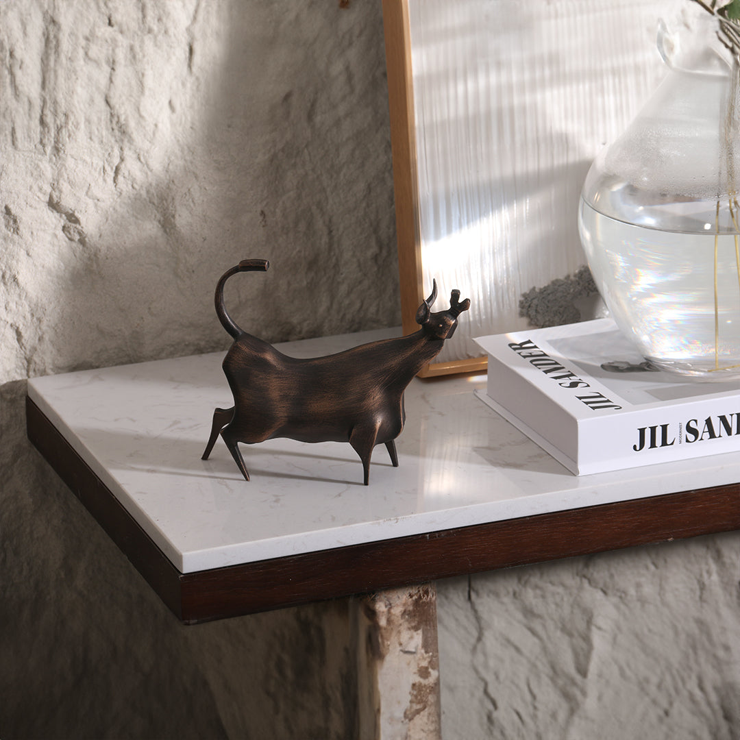 Bull Sculpture KA3067B -  Home Decor Figurines - ebarza Furniture UAE | Shop Modern Furniture in Abu Dhabi & Dubai - مفروشات ايبازرا في الامارات | تسوق اثاث عصري وديكورات مميزة في دبي وابوظبي