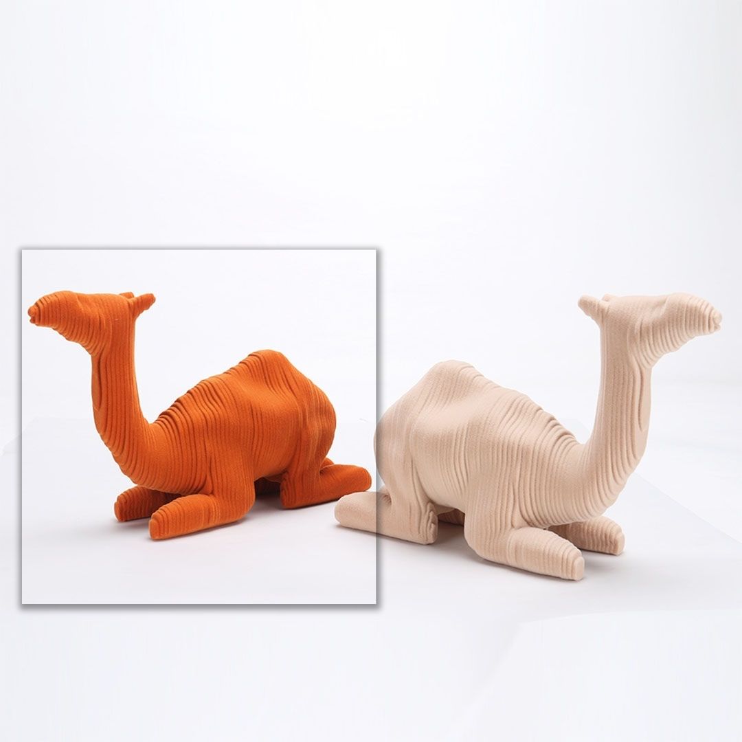 Camel Sculpture - KA3122A Orange