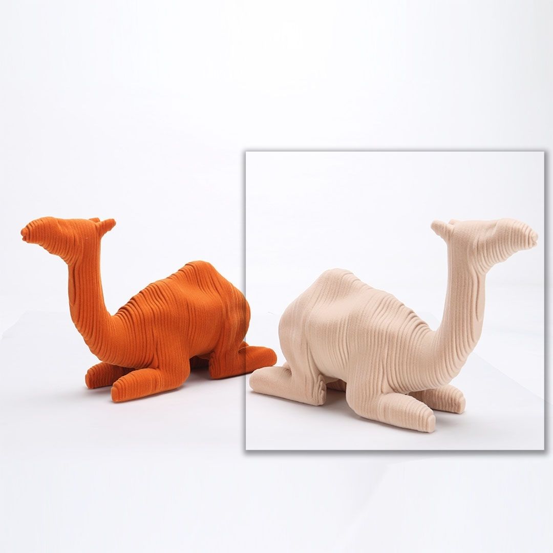 Camel Sculpture - KA3122B BEIGE