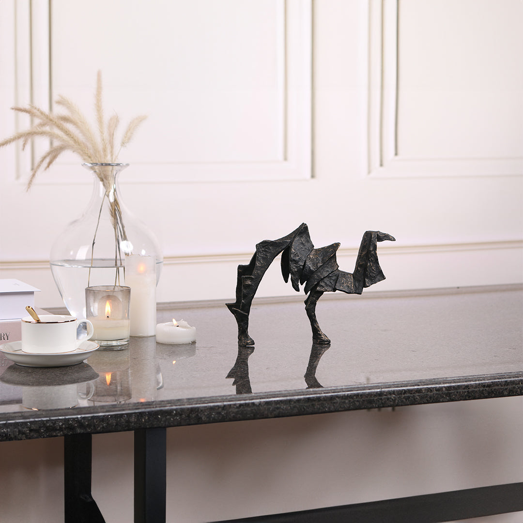 Camel Sculpture KA3066A -  Home Decor Figurines - ebarza Furniture UAE | Shop Modern Furniture in Abu Dhabi & Dubai - مفروشات ايبازرا في الامارات | تسوق اثاث عصري وديكورات مميزة في دبي وابوظبي