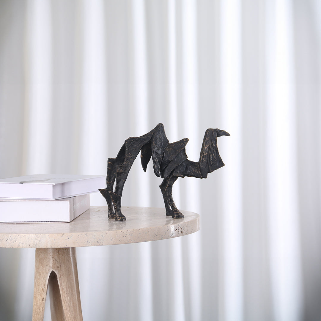 Camel Sculpture KA3066A -  Home Decor Figurines - ebarza Furniture UAE | Shop Modern Furniture in Abu Dhabi & Dubai - مفروشات ايبازرا في الامارات | تسوق اثاث عصري وديكورات مميزة في دبي وابوظبي