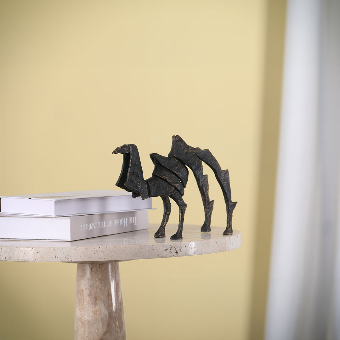 Camel Sculpture KA3066A -  Home Decor Figurines - ebarza Furniture UAE | Shop Modern Furniture in Abu Dhabi & Dubai - مفروشات ايبازرا في الامارات | تسوق اثاث عصري وديكورات مميزة في دبي وابوظبي