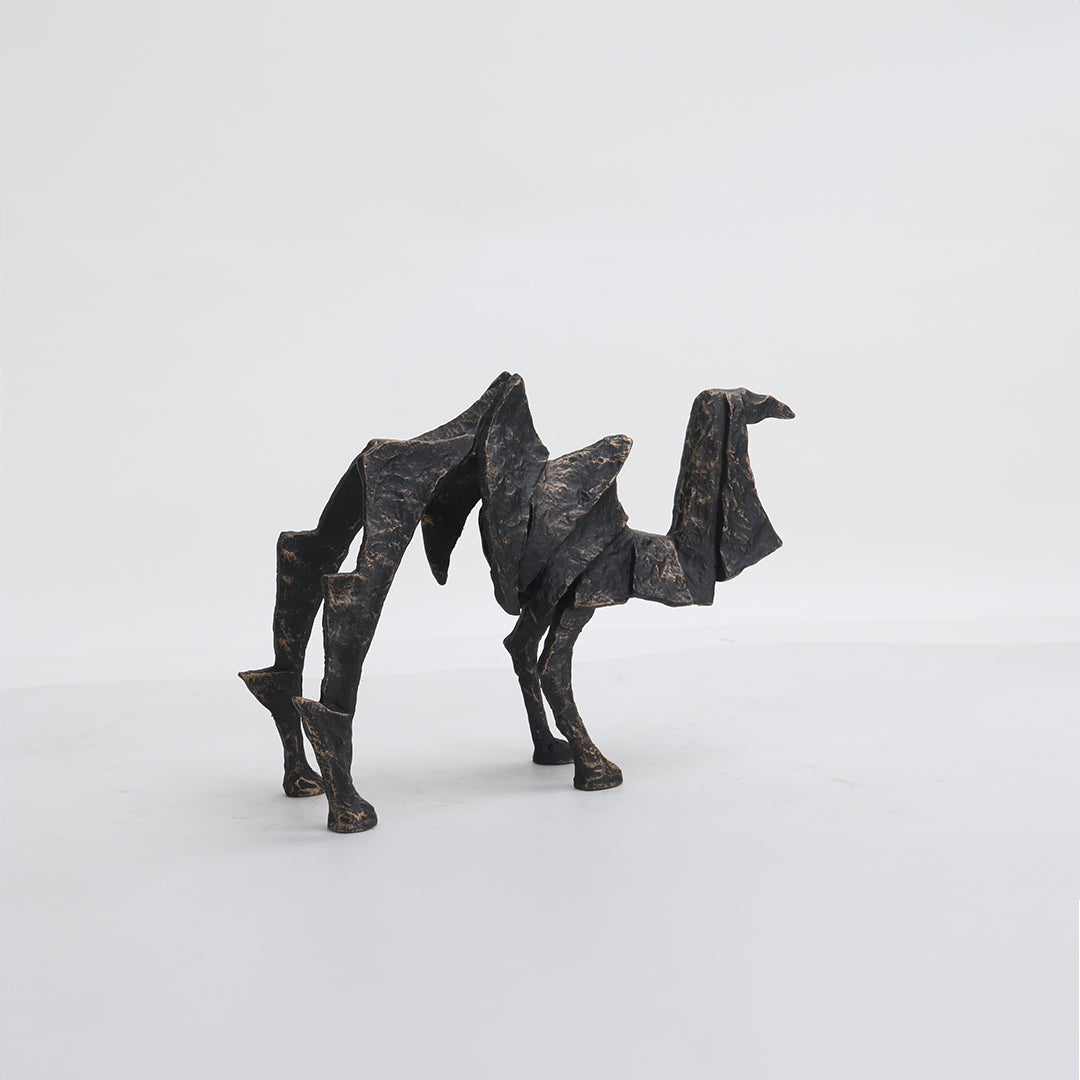 Camel Sculpture KA3066A -  Home Decor Figurines - ebarza Furniture UAE | Shop Modern Furniture in Abu Dhabi & Dubai - مفروشات ايبازرا في الامارات | تسوق اثاث عصري وديكورات مميزة في دبي وابوظبي