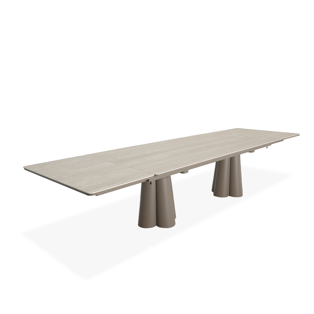 Clover Outdoor Extendable Dining Table With 2 Extensions - AM9032N45CER + AB5570N37ALU