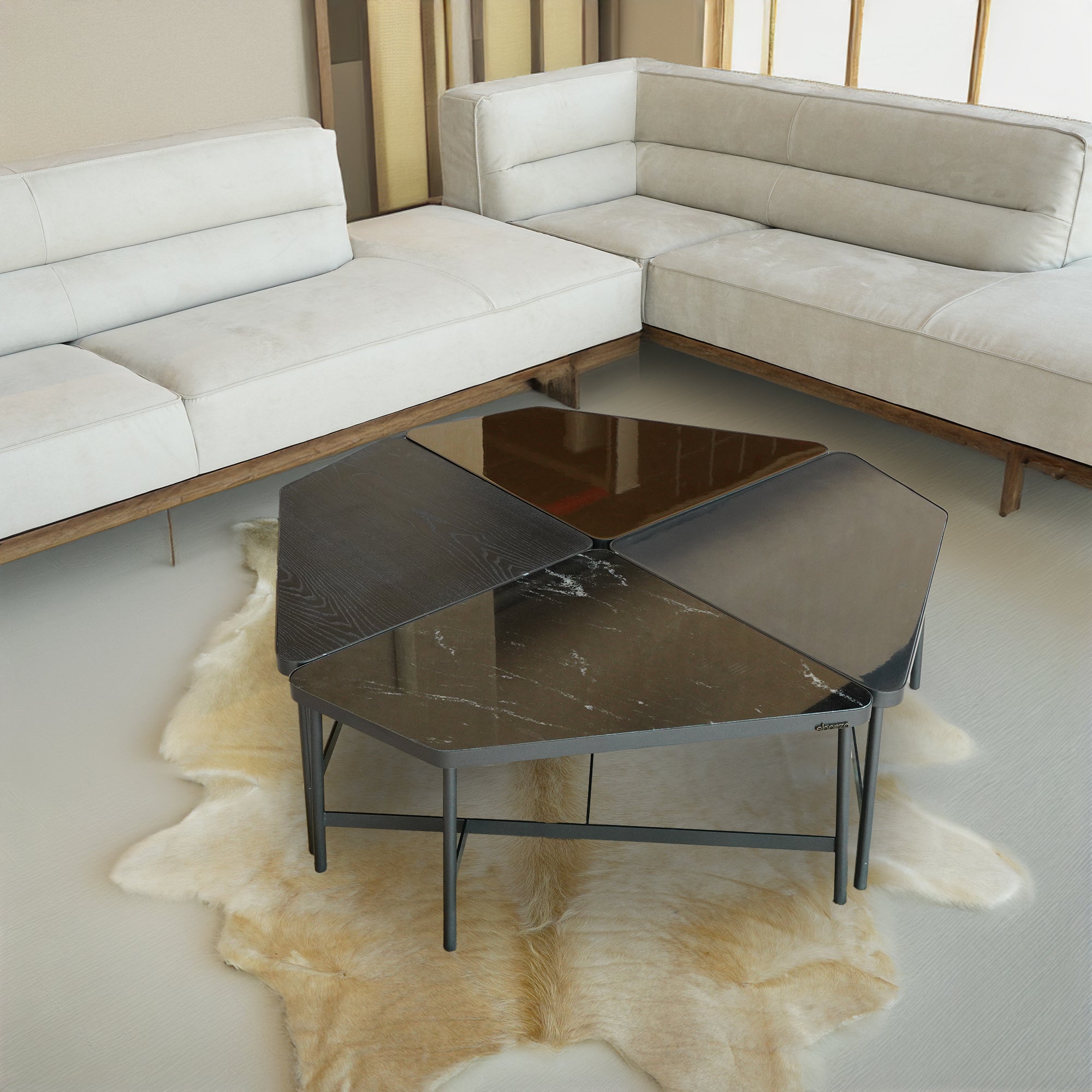 Cross Coffee Table Cross-001 -  Coffee Tables | كروس طاولة القهوة - ebarza Furniture UAE | Shop Modern Furniture in Abu Dhabi & Dubai - مفروشات ايبازرا في الامارات | تسوق اثاث عصري وديكورات مميزة في دبي وابوظبي