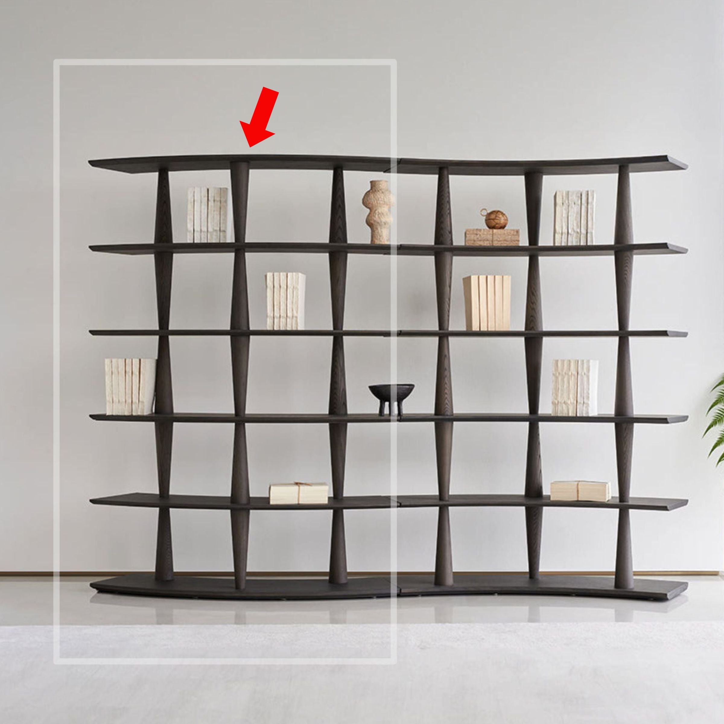 Nexus Shelf Ash Wood Italian Grey - BMS-SJ-517 -  Shelves - ebarza Furniture UAE | Shop Modern Furniture in Abu Dhabi & Dubai - مفروشات ايبازرا في الامارات | تسوق اثاث عصري وديكورات مميزة في دبي وابوظبي