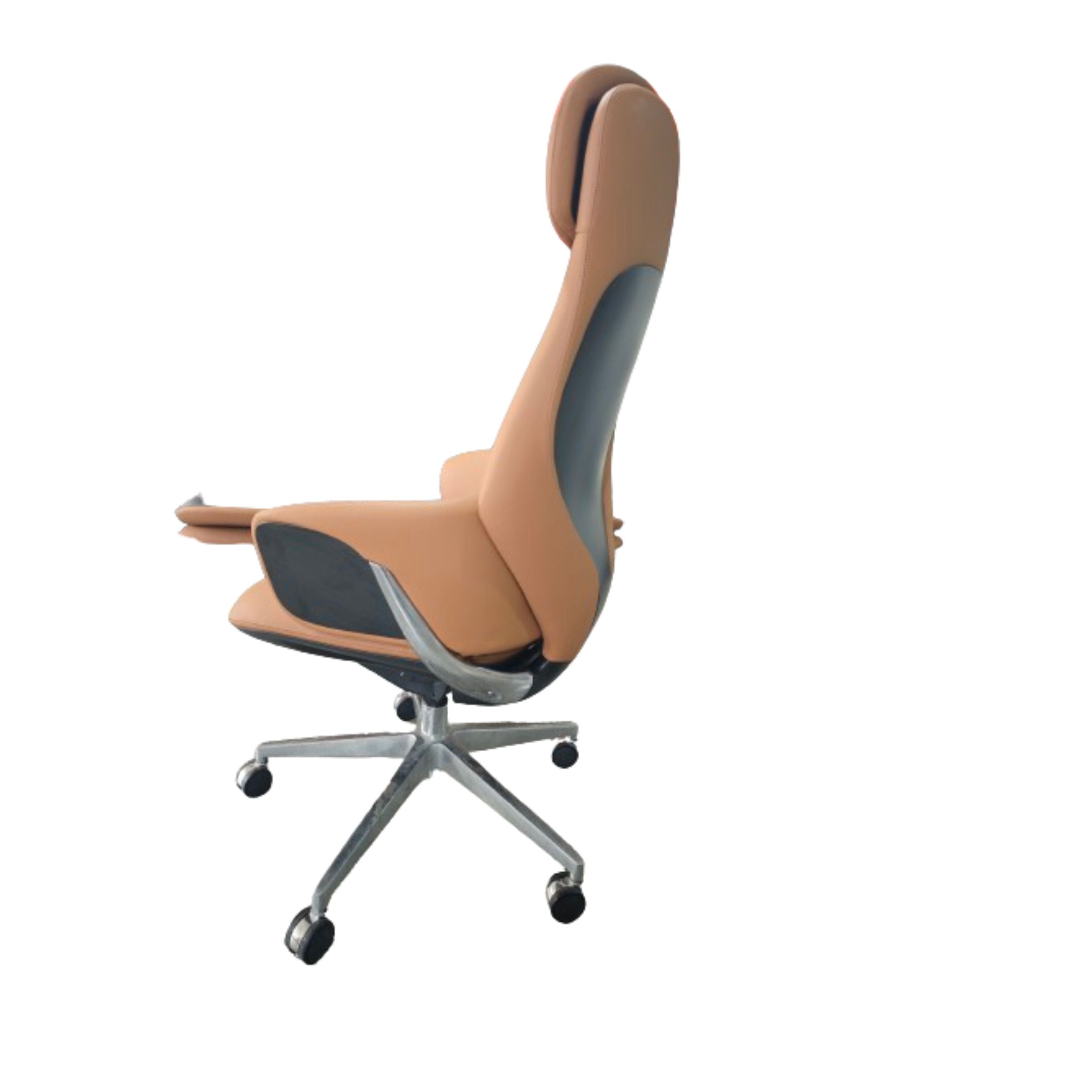 Norris Leather Office Chair With Wheels 8006H -  Office Chairs - ebarza Furniture UAE | Shop Modern Furniture in Abu Dhabi & Dubai - مفروشات ايبازرا في الامارات | تسوق اثاث عصري وديكورات مميزة في دبي وابوظبي