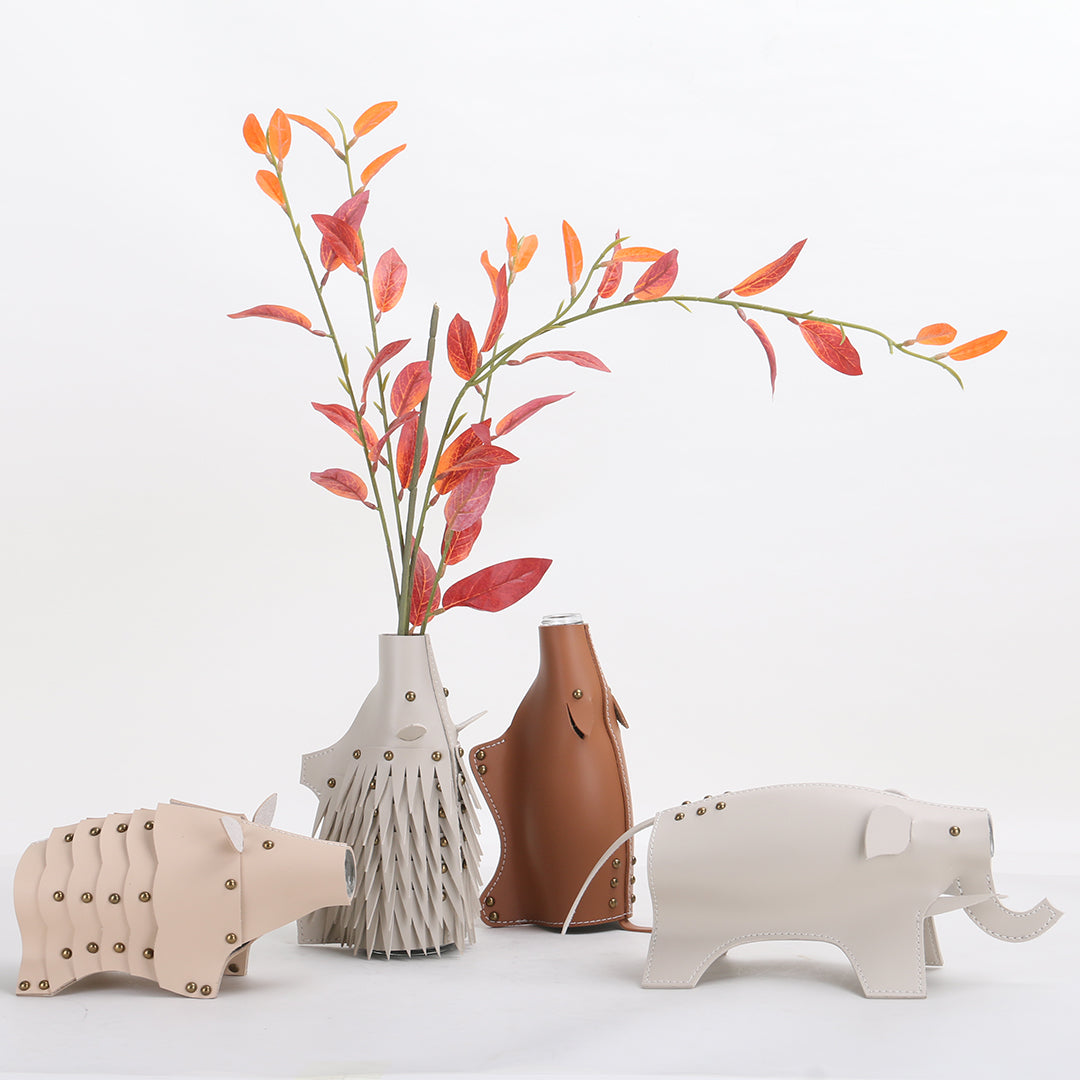 Elephant Vase/Sculpture KB3022 -  Vases - ebarza Furniture UAE | Shop Modern Furniture in Abu Dhabi & Dubai - مفروشات ايبازرا في الامارات | تسوق اثاث عصري وديكورات مميزة في دبي وابوظبي