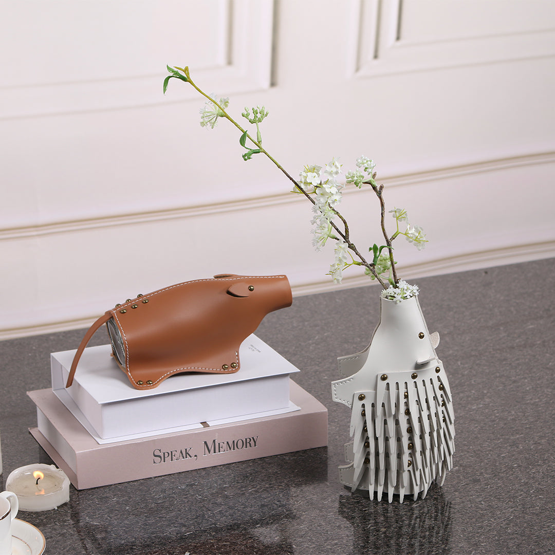 Hedgehog Vase/Sculpture KB3025 -  Vases - ebarza Furniture UAE | Shop Modern Furniture in Abu Dhabi & Dubai - مفروشات ايبازرا في الامارات | تسوق اثاث عصري وديكورات مميزة في دبي وابوظبي