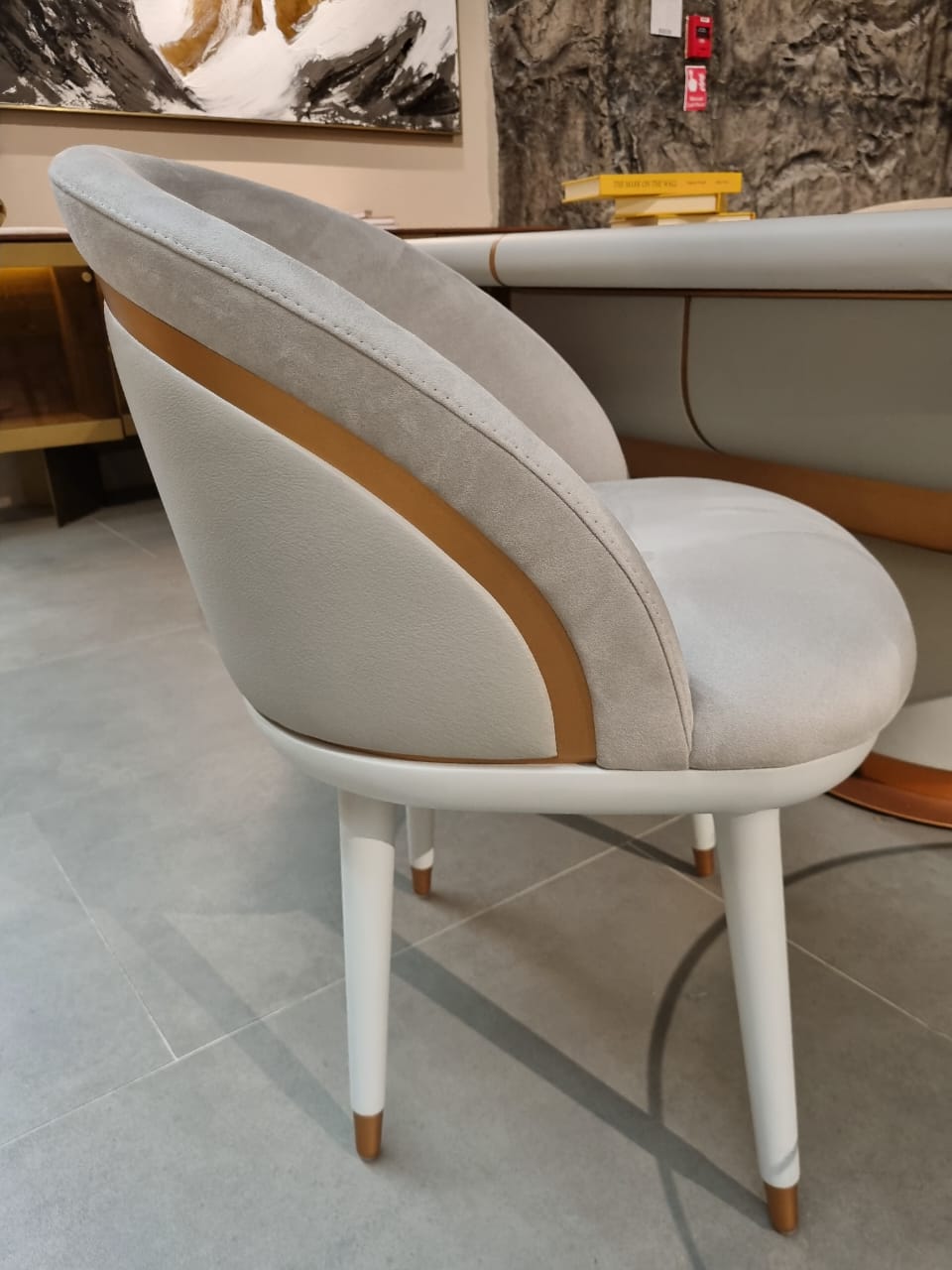 Display Item - Tulip Dining Chair  SANTLP001-YAS -  DISPLAY ITEM - ebarza Furniture UAE | Shop Modern Furniture in Abu Dhabi & Dubai - مفروشات ايبازرا في الامارات | تسوق اثاث عصري وديكورات مميزة في دبي وابوظبي