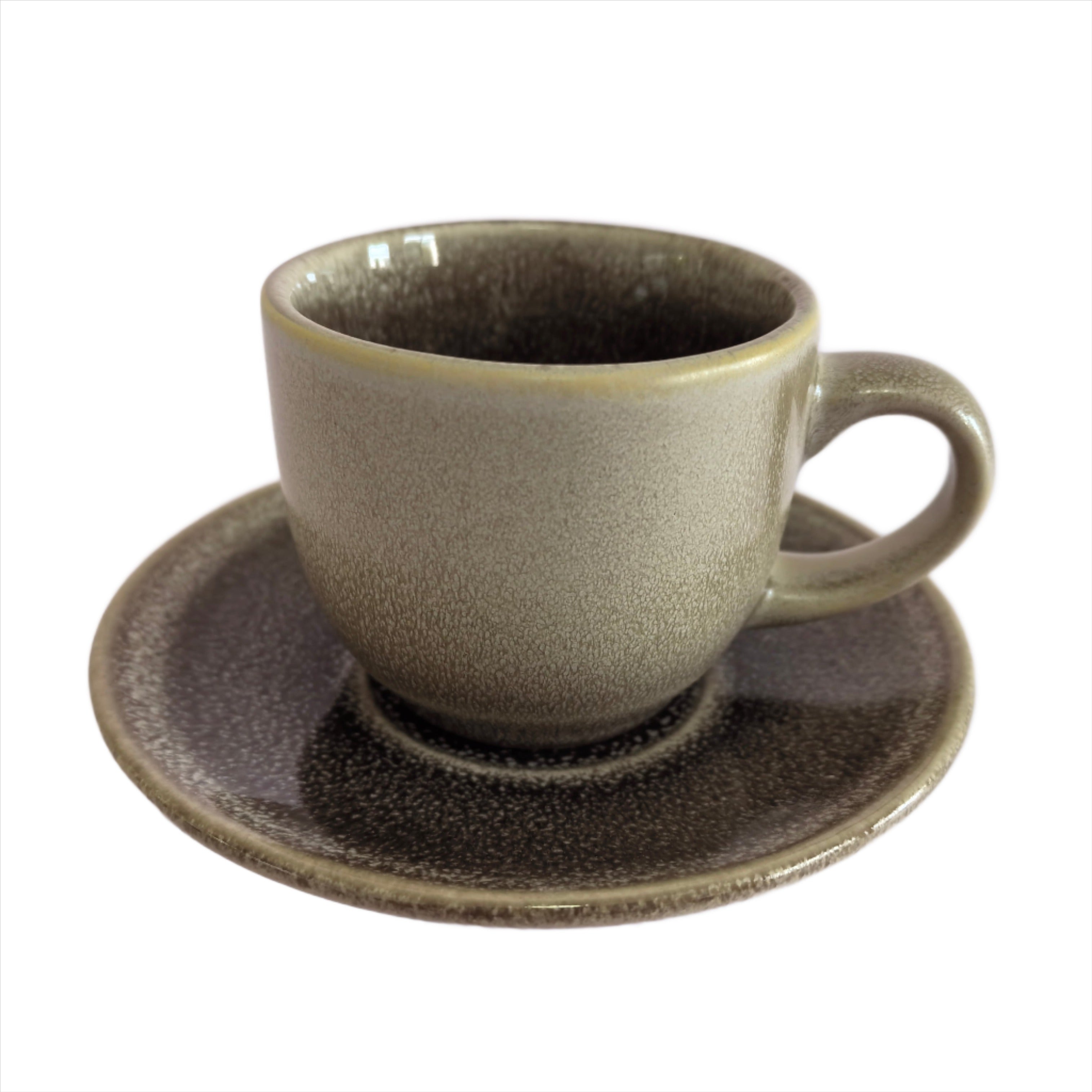 Cup & Saucer Brown HZ4333/32Brown -  Coffee Sets | طقم 6 فناجين قهوة أفروديت كاراجا 90 متر - ebarza Furniture UAE | Shop Modern Furniture in Abu Dhabi & Dubai - مفروشات ايبازرا في الامارات | تسوق اثاث عصري وديكورات مميزة في دبي وابوظبي