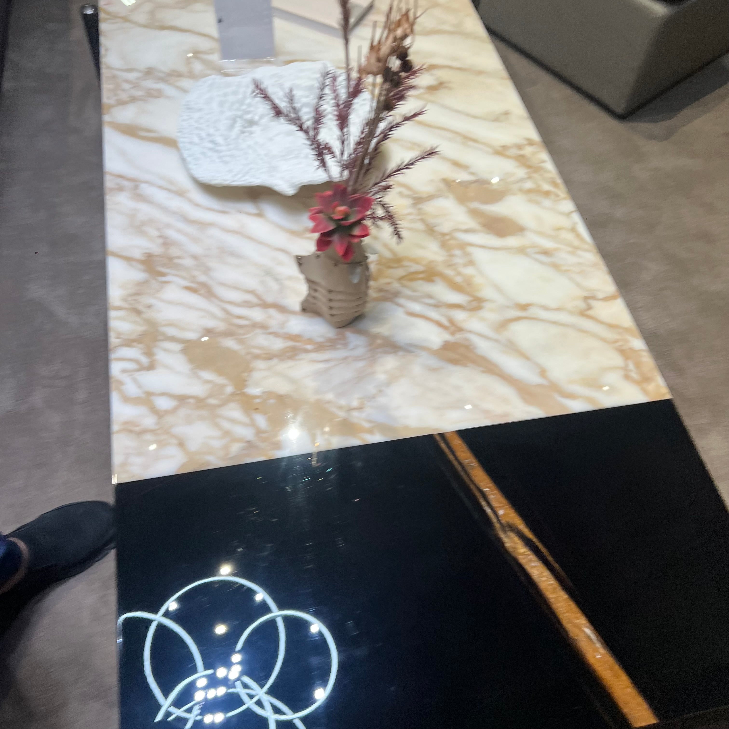 Display Item - Lauren coffee Table Black Gold IFJ-F370 Nakheel