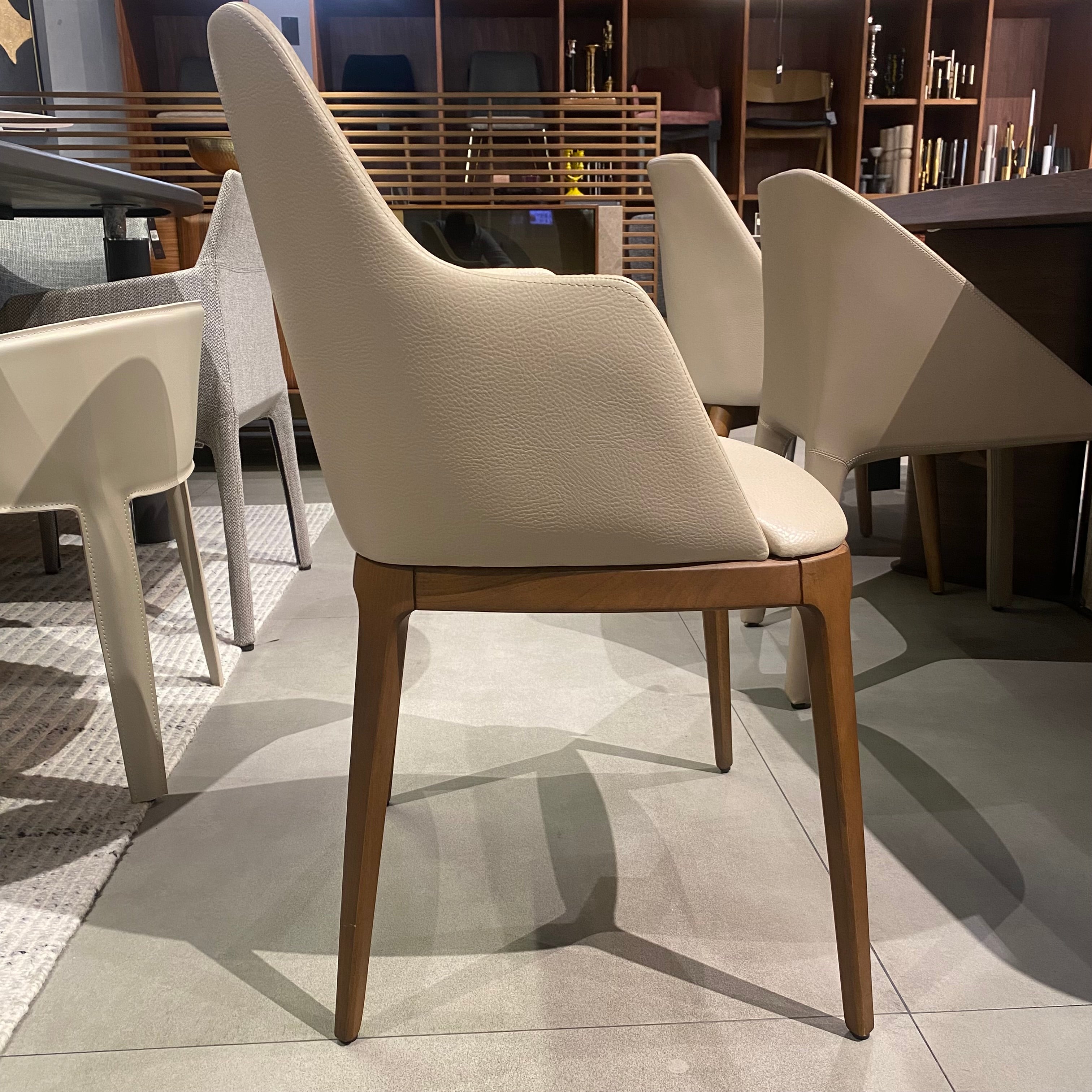 Display Item - Nirvana Armchair Solid Ash Wood Chair Nirvana With Arm-W-2618-Nakheel -  USED ITEM | قطعة من المعرض - كرسي بذراعين من خشب الدردار الصلب نيرفانا - ebarza Furniture UAE | Shop Modern Furniture in Abu Dhabi & Dubai - مفروشات ايبازرا في الامارات | تسوق اثاث عصري وديكورات مميزة في دبي وابوظبي