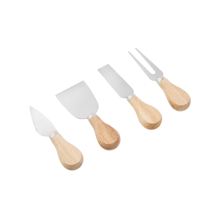 Pre-order 65 Days Delivery Karaca Gouda 5 Piece Cheese Knife Set with Cutting Board 153.03.08.2162