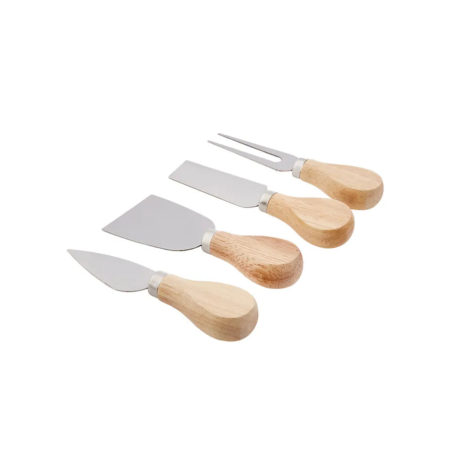 Pre-order 65 Days Delivery Karaca Gouda 5 Piece Cheese Knife Set with Cutting Board 153.03.08.2162